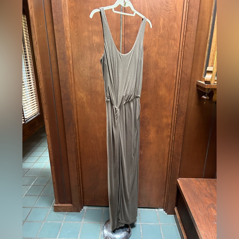 Halston Heritage Taupe Maxi Dress